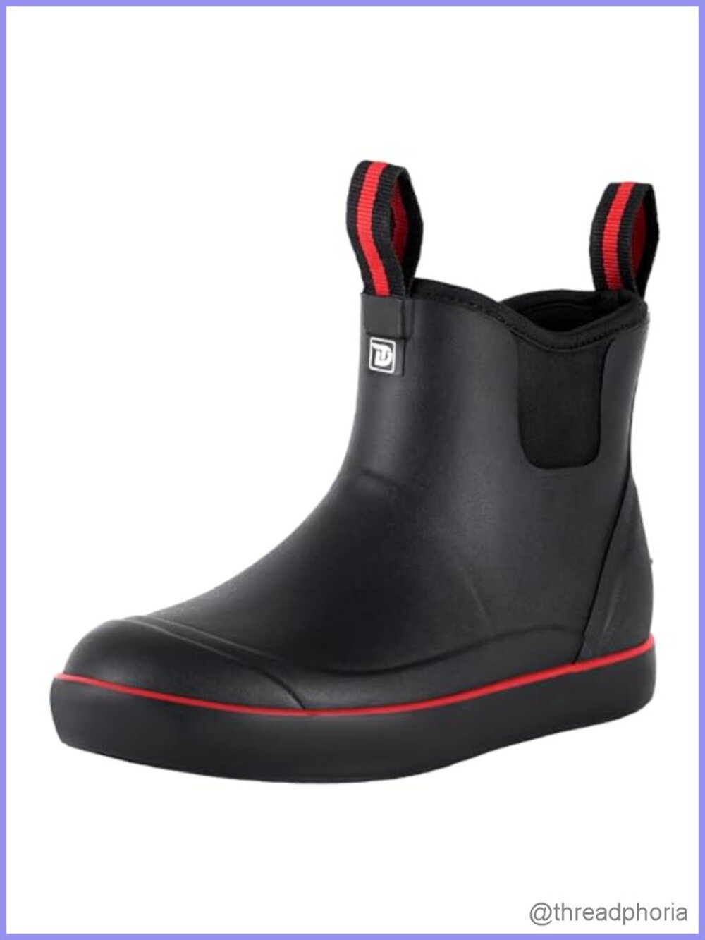 Waterproof Neoprene Ankle Deck Boots - Anti-Slip Rubber Rain Boots for Fishing